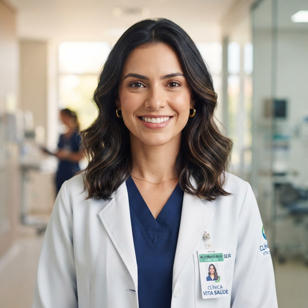 Retrato de Dra. Juliana Santos, Clínica Médica